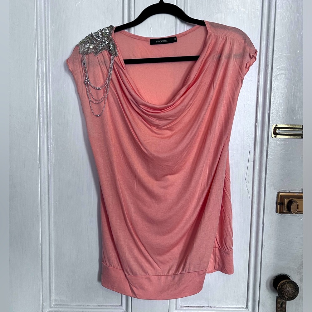 Vintage Arden B embellished short sleeve top